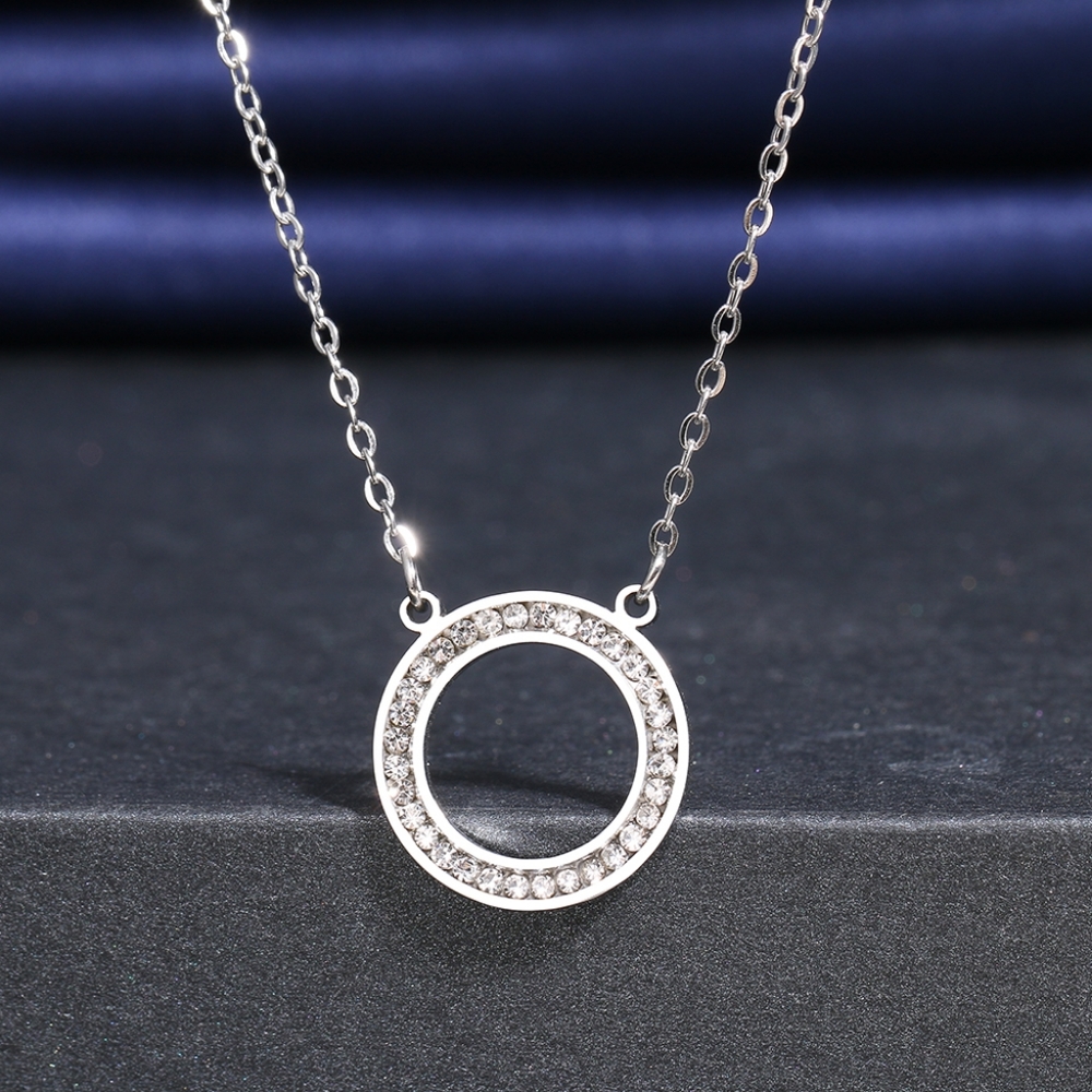 Fashion Hollow Round Pendant Necklace - Picture 2 of 7